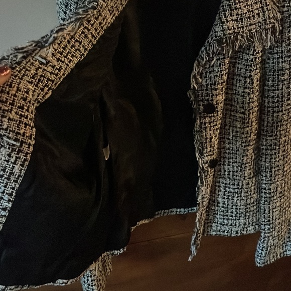 Jones New York Fringe Blazer sz 10 - Picture 4 of 5